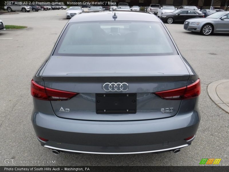 Monsoon Gray Metallic / Black 2017 Audi A3 2.0 Premium quttaro