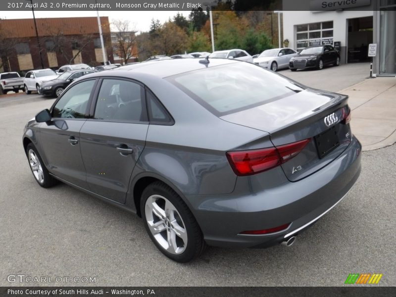 Monsoon Gray Metallic / Black 2017 Audi A3 2.0 Premium quttaro
