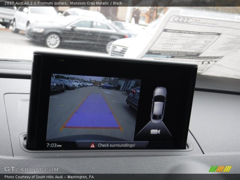 Monsoon Gray Metallic / Black 2017 Audi A3 2.0 Premium quttaro