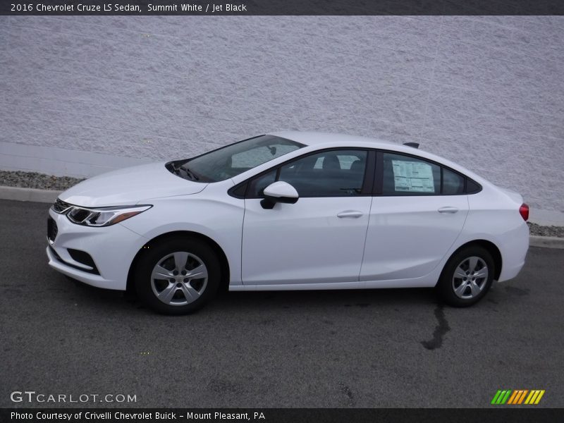 Summit White / Jet Black 2016 Chevrolet Cruze LS Sedan