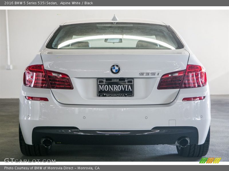Alpine White / Black 2016 BMW 5 Series 535i Sedan