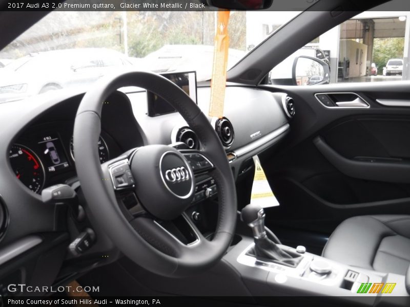 Glacier White Metallic / Black 2017 Audi A3 2.0 Premium quttaro