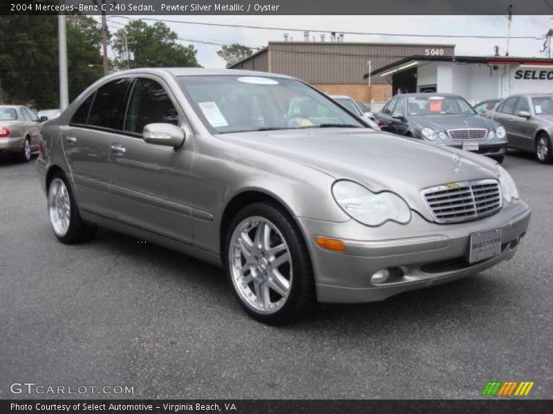 Pewter Silver Metallic / Oyster 2004 Mercedes-Benz C 240 Sedan