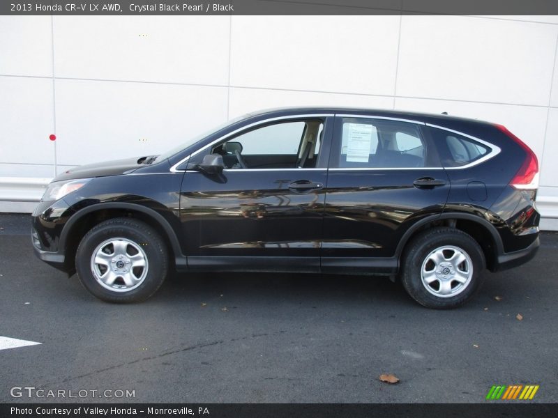 Crystal Black Pearl / Black 2013 Honda CR-V LX AWD