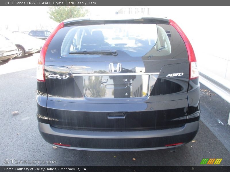 Crystal Black Pearl / Black 2013 Honda CR-V LX AWD