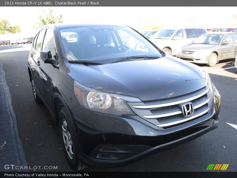 Crystal Black Pearl / Black 2013 Honda CR-V LX AWD