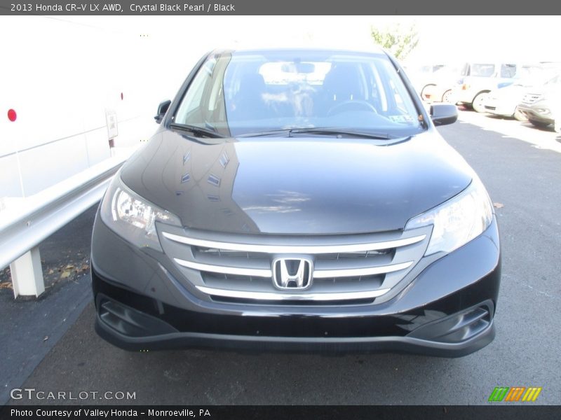 Crystal Black Pearl / Black 2013 Honda CR-V LX AWD