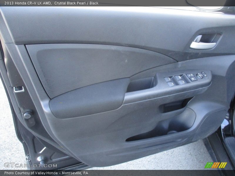Crystal Black Pearl / Black 2013 Honda CR-V LX AWD