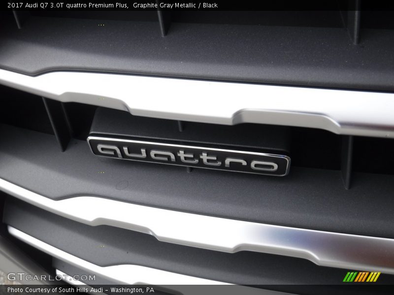 Graphite Gray Metallic / Black 2017 Audi Q7 3.0T quattro Premium Plus