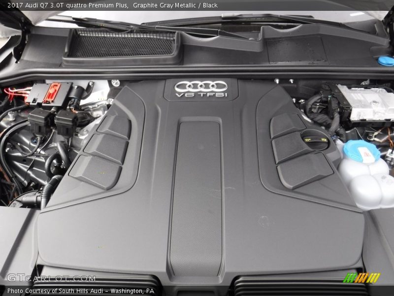 Graphite Gray Metallic / Black 2017 Audi Q7 3.0T quattro Premium Plus