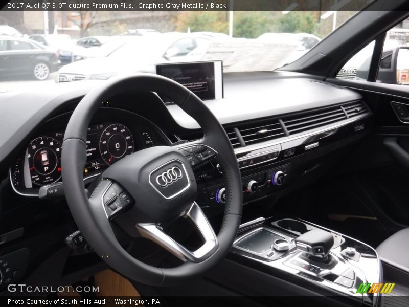 Graphite Gray Metallic / Black 2017 Audi Q7 3.0T quattro Premium Plus