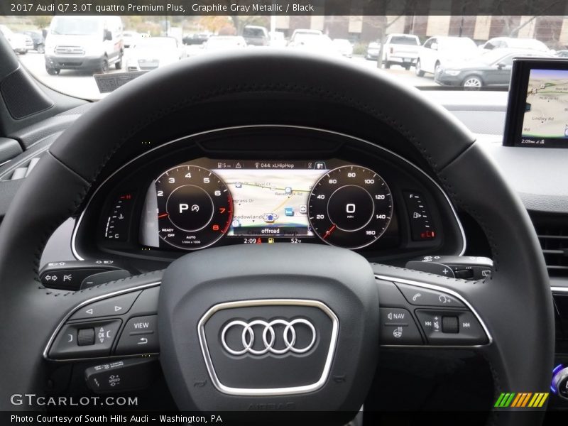 Graphite Gray Metallic / Black 2017 Audi Q7 3.0T quattro Premium Plus