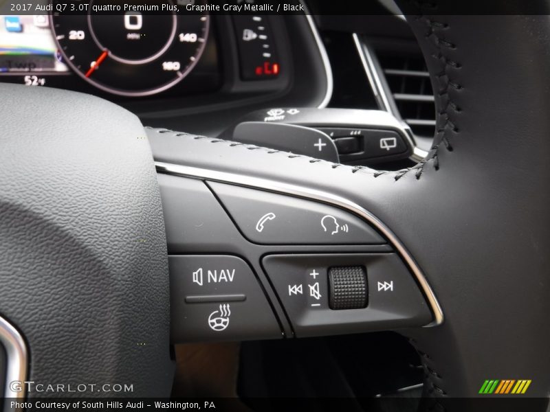 Graphite Gray Metallic / Black 2017 Audi Q7 3.0T quattro Premium Plus