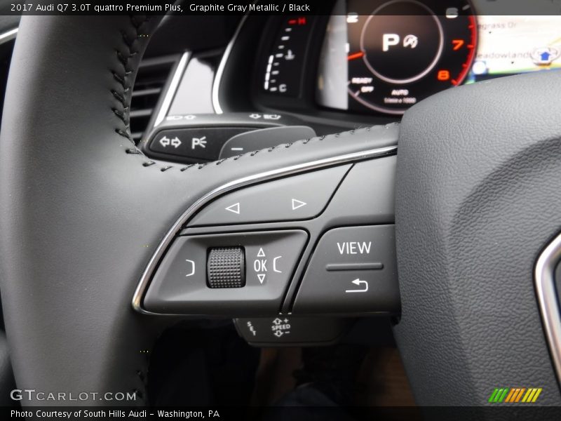 Graphite Gray Metallic / Black 2017 Audi Q7 3.0T quattro Premium Plus