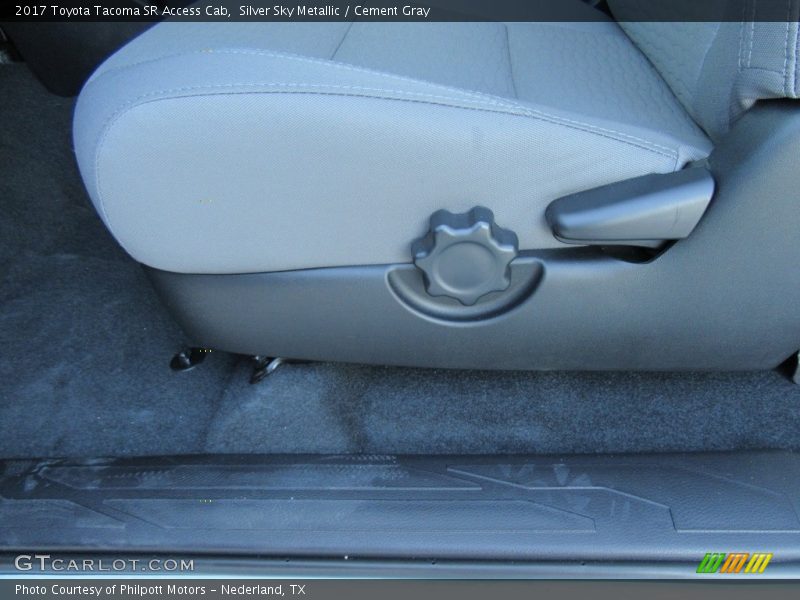 Silver Sky Metallic / Cement Gray 2017 Toyota Tacoma SR Access Cab