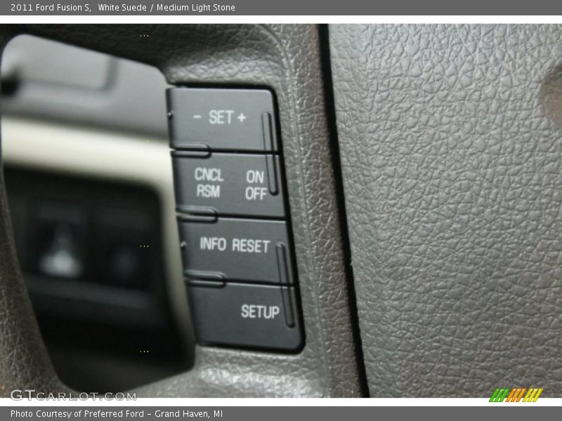 White Suede / Medium Light Stone 2011 Ford Fusion S