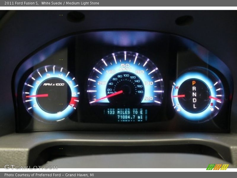 White Suede / Medium Light Stone 2011 Ford Fusion S