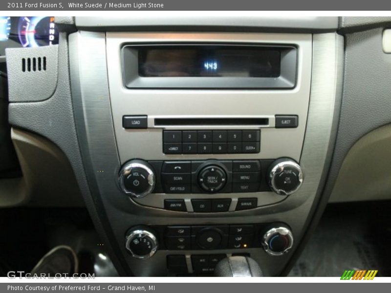 White Suede / Medium Light Stone 2011 Ford Fusion S