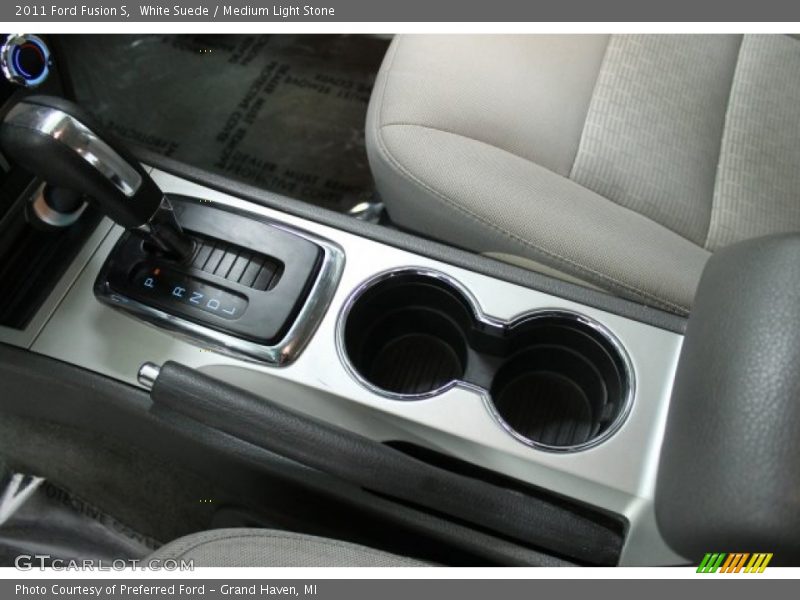 White Suede / Medium Light Stone 2011 Ford Fusion S