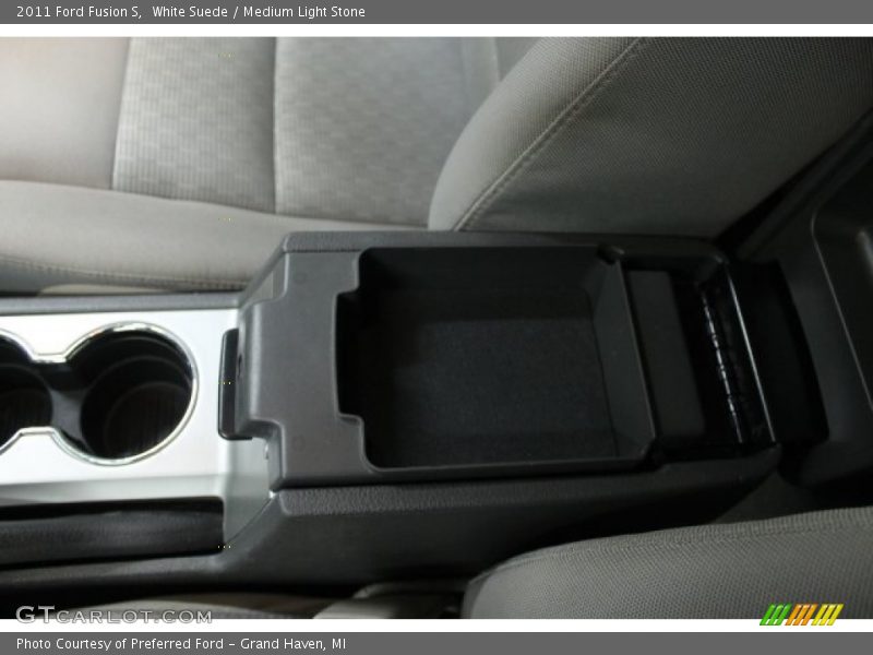White Suede / Medium Light Stone 2011 Ford Fusion S