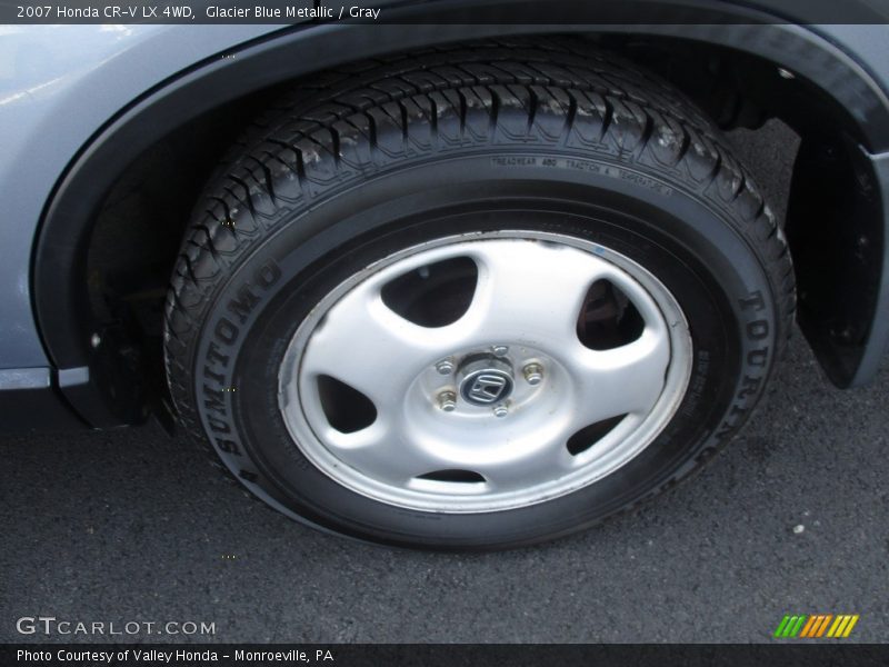 Glacier Blue Metallic / Gray 2007 Honda CR-V LX 4WD