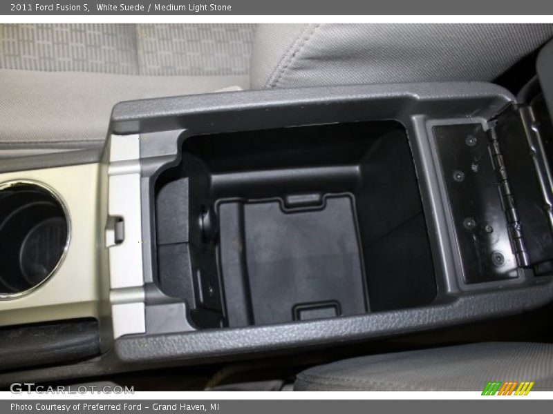 White Suede / Medium Light Stone 2011 Ford Fusion S