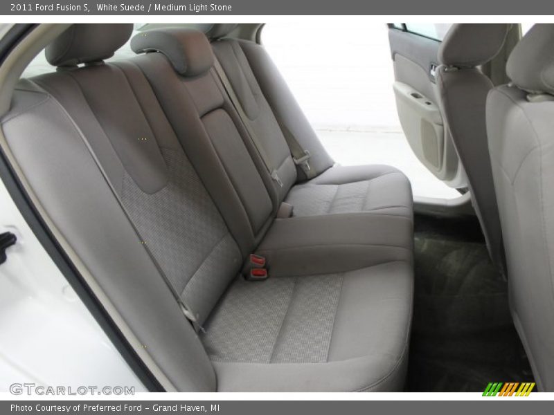 White Suede / Medium Light Stone 2011 Ford Fusion S