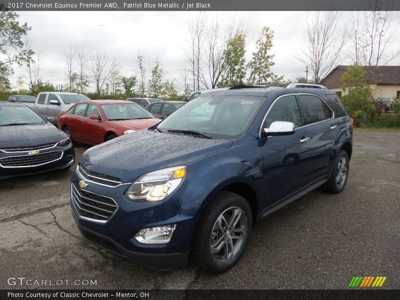 Patriot Blue Metallic / Jet Black 2017 Chevrolet Equinox Premier AWD