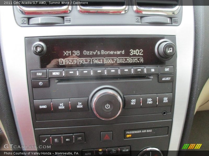 Summit White / Cashmere 2011 GMC Acadia SLT AWD
