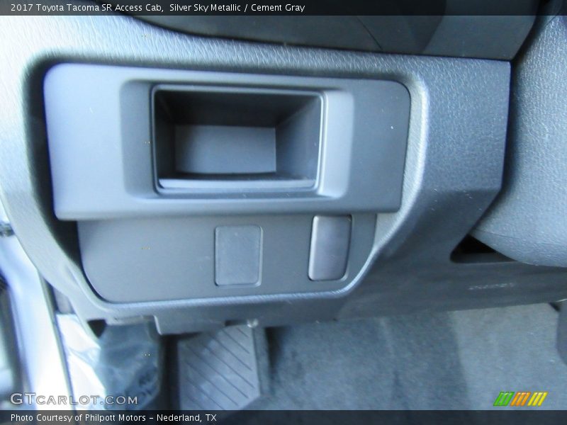 Silver Sky Metallic / Cement Gray 2017 Toyota Tacoma SR Access Cab