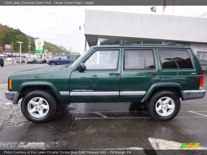 Forest Green Pearl / Agate 1999 Jeep Cherokee Sport 4x4