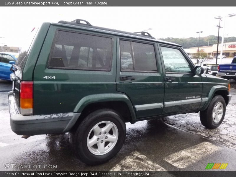 Forest Green Pearl / Agate 1999 Jeep Cherokee Sport 4x4