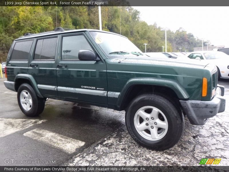 Forest Green Pearl / Agate 1999 Jeep Cherokee Sport 4x4