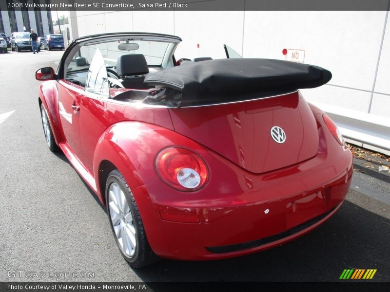 Salsa Red / Black 2008 Volkswagen New Beetle SE Convertible