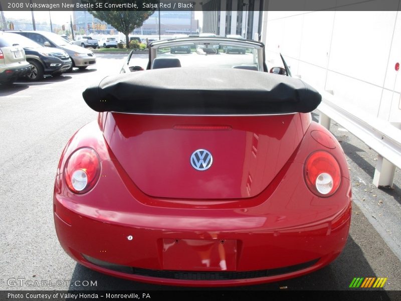 Salsa Red / Black 2008 Volkswagen New Beetle SE Convertible