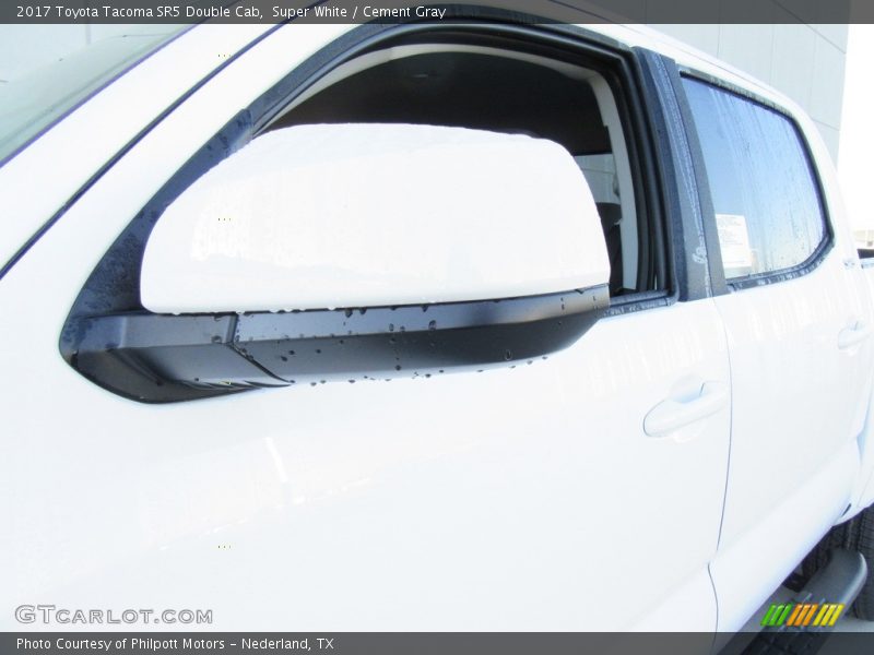 Super White / Cement Gray 2017 Toyota Tacoma SR5 Double Cab