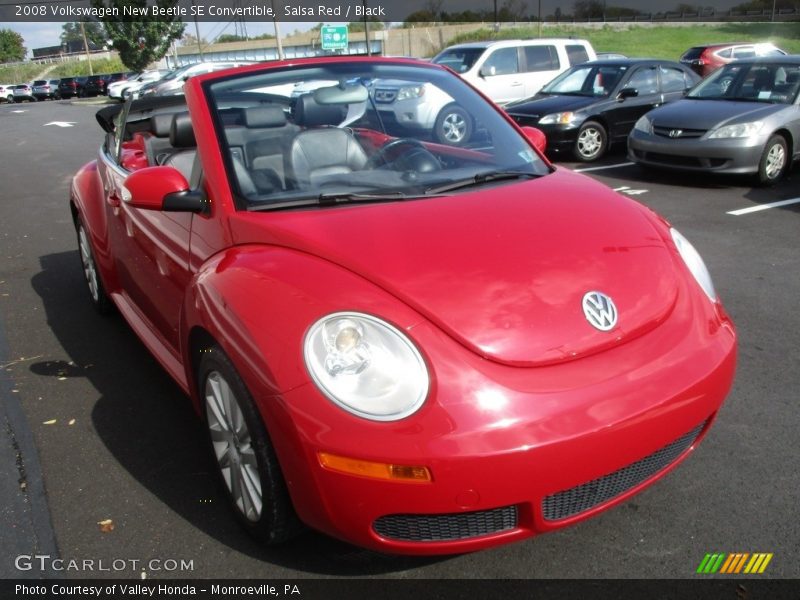 Salsa Red / Black 2008 Volkswagen New Beetle SE Convertible