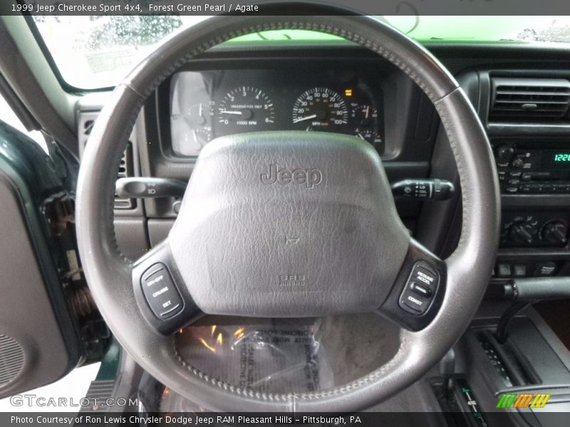 Forest Green Pearl / Agate 1999 Jeep Cherokee Sport 4x4