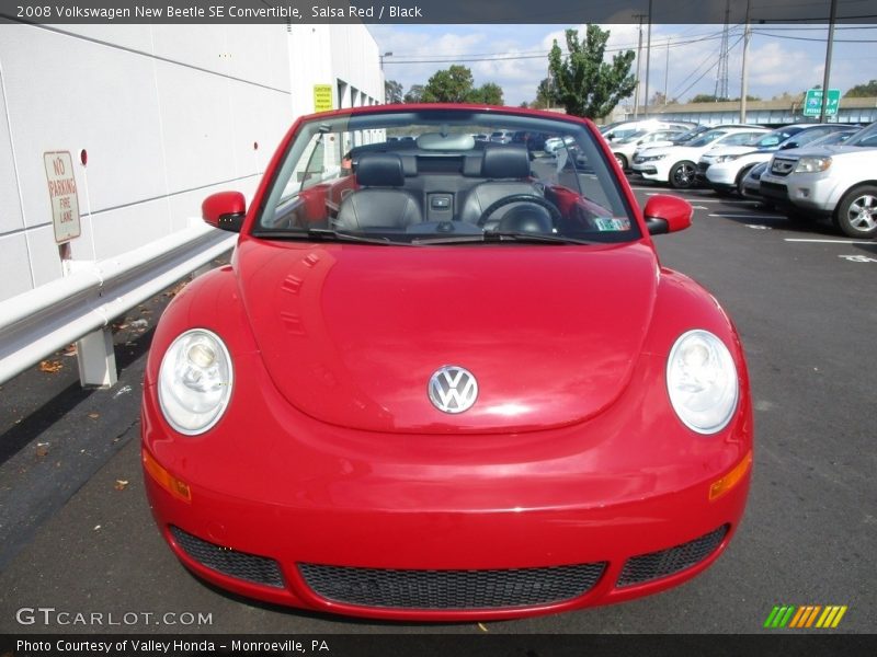 Salsa Red / Black 2008 Volkswagen New Beetle SE Convertible