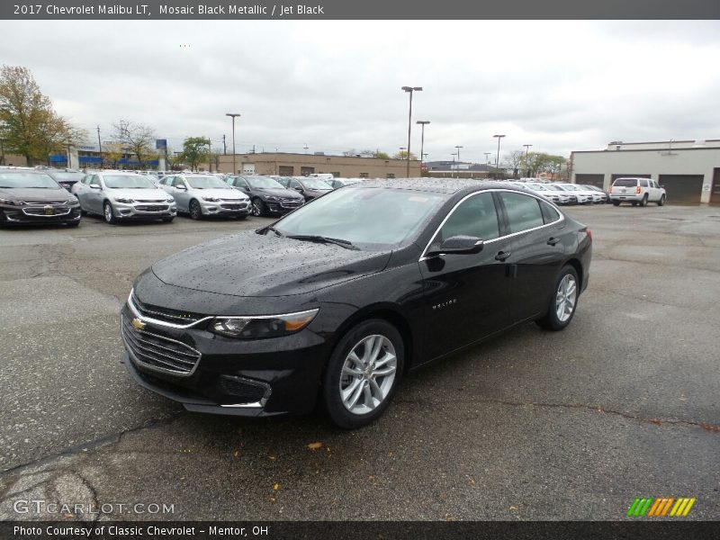 Mosaic Black Metallic / Jet Black 2017 Chevrolet Malibu LT