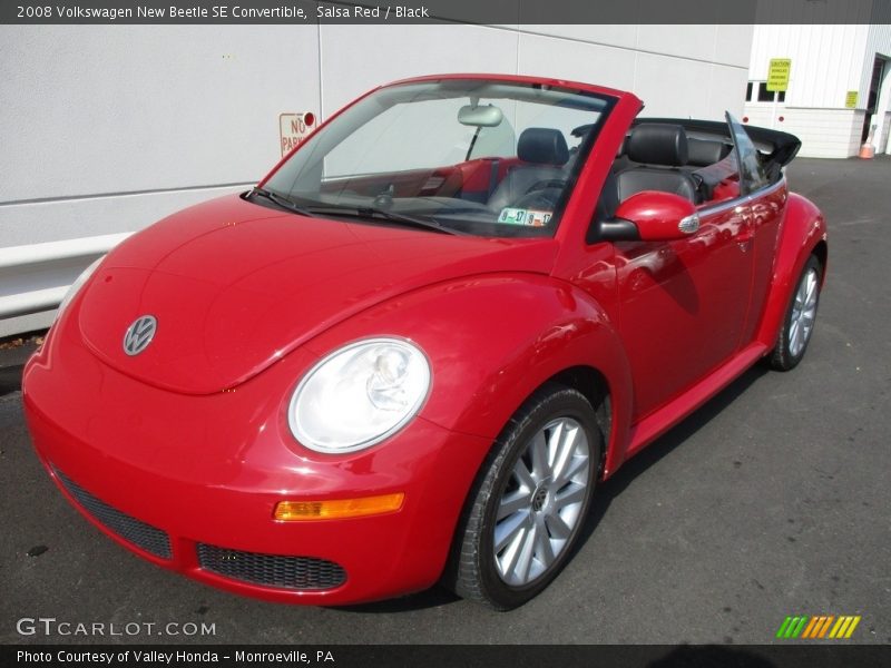 Salsa Red / Black 2008 Volkswagen New Beetle SE Convertible