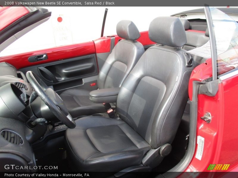 Salsa Red / Black 2008 Volkswagen New Beetle SE Convertible