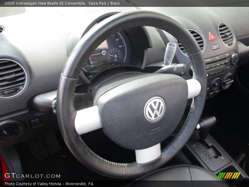 Salsa Red / Black 2008 Volkswagen New Beetle SE Convertible