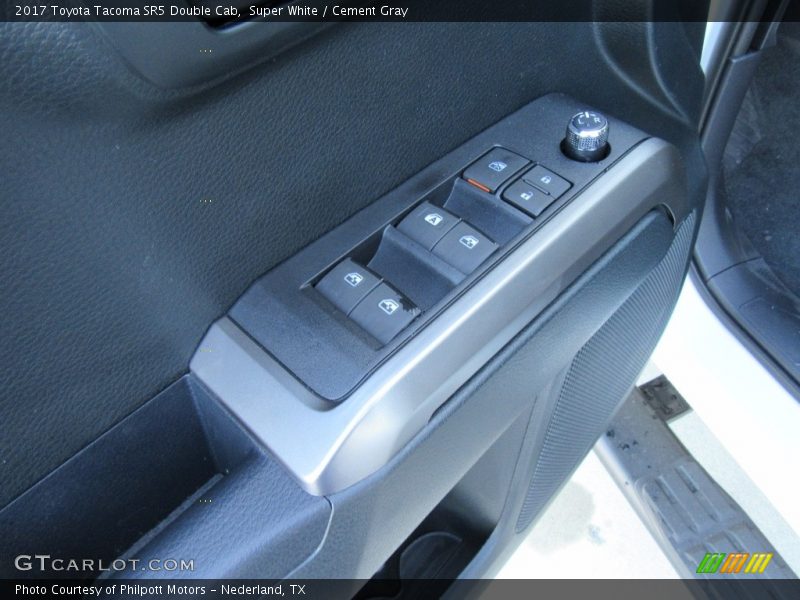 Super White / Cement Gray 2017 Toyota Tacoma SR5 Double Cab