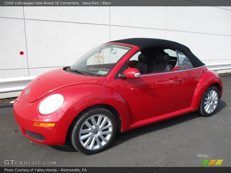 Salsa Red / Black 2008 Volkswagen New Beetle SE Convertible