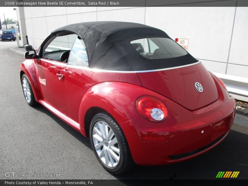 Salsa Red / Black 2008 Volkswagen New Beetle SE Convertible