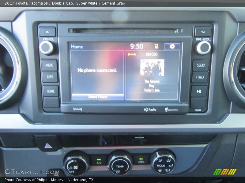 Super White / Cement Gray 2017 Toyota Tacoma SR5 Double Cab