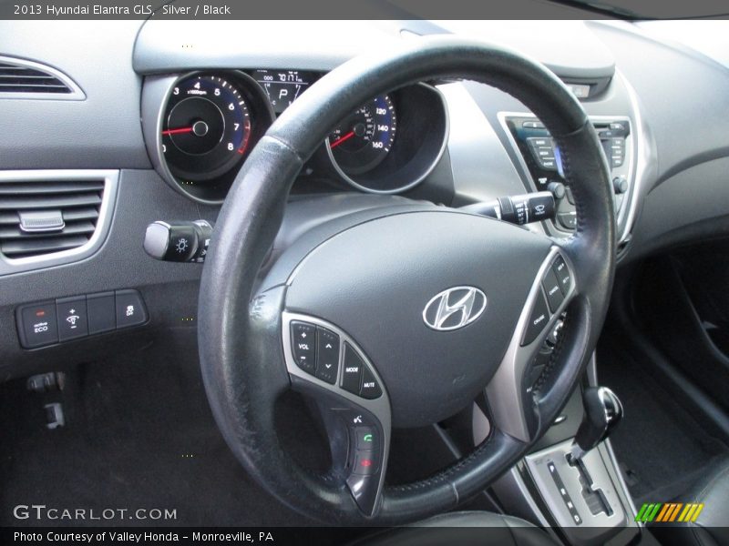 Silver / Black 2013 Hyundai Elantra GLS