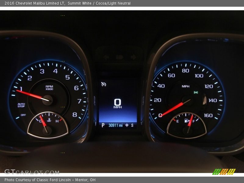 Summit White / Cocoa/Light Neutral 2016 Chevrolet Malibu Limited LT