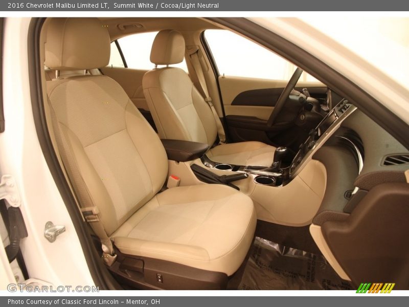 Summit White / Cocoa/Light Neutral 2016 Chevrolet Malibu Limited LT
